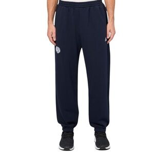 Adidas Men’s Scribble Fleece Joggers Sweatpants Black White Embroidered Logos M